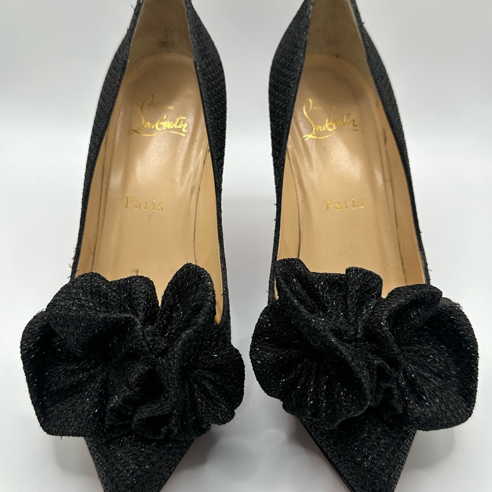 Christian Louboutin Anemosia 85 Glitter Diams - Size 37 (READ)